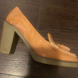 Tommy Hilfiger Brown Mules with Tassel Detail